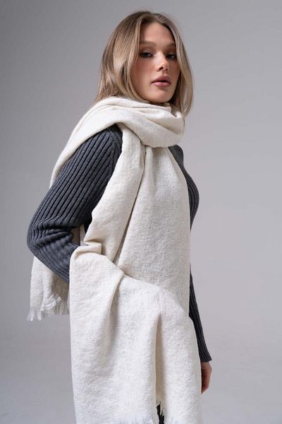 FENZA SCARF ȘAL DE IARNĂ DETALIAT ALICE PUL AMESTEC DE LÂNĂ-ACRIL