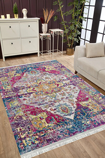 MUBO Pamuk Dokuma Taban Yıkanabilir Kaymaz Tabanlı Antibakteriyel Dijital Bas...