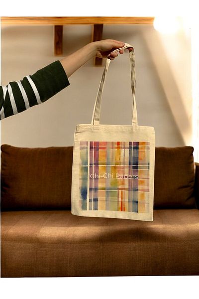 Chi-Chi Papers Rainbow Gabardine Cloth Sleeve Bag – Design with Elegance and Durability!