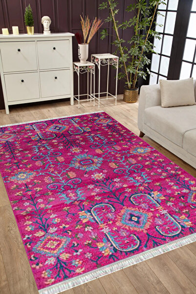 MUBO Pamuk Dokuma Taban Yıkanabilir Kaymaz Tabanlı Antibakteriyel Dijital Bas...