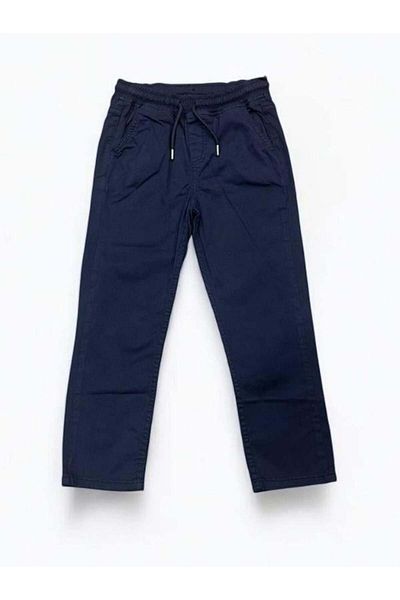 Zekids Pantaloni din Gabardină pentru băiat cu textura moale și talie elastică