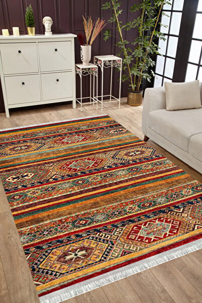 MUBO Kaymaz Tabanlı Yıkanabilir Antibakteriyel Dijital Baskı Otantik Salon Ha...