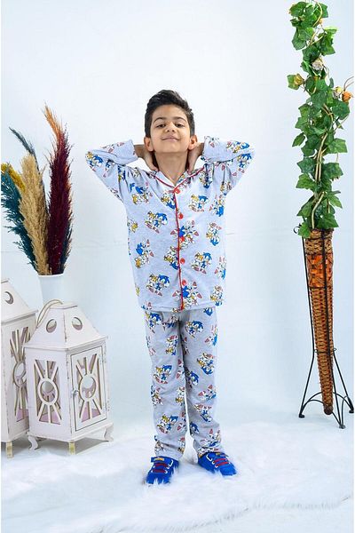 minikiss Printed Boys' Nightgown