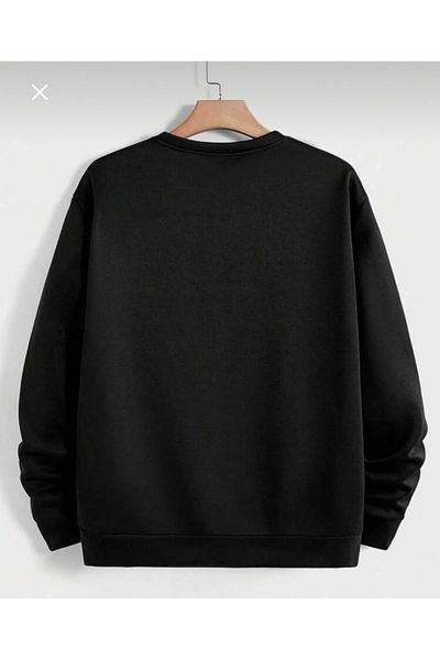 BYMEER Black Crew Neck a Printed Sweatshirt