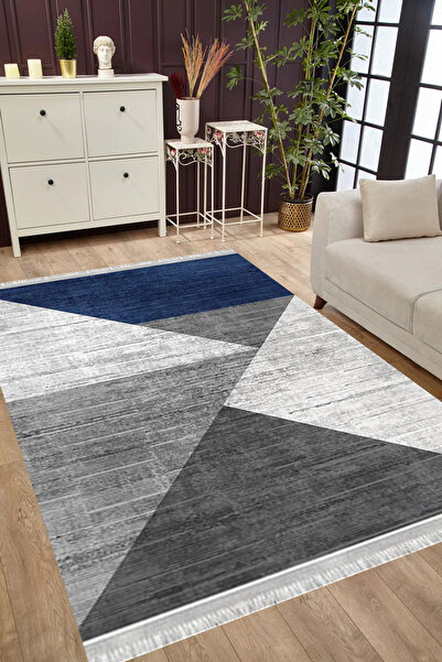 MUBO Kaymaz Tabanlı Yıkanabilir Antibakteriyel Dijital Baskı Patchwork Salon ...