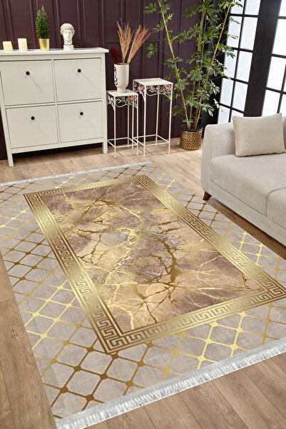 MUBO Pamuk Dokuma Taban Yıkanabilir Kaymaz Tabanlı Antibakteriyel Dijital Bas...