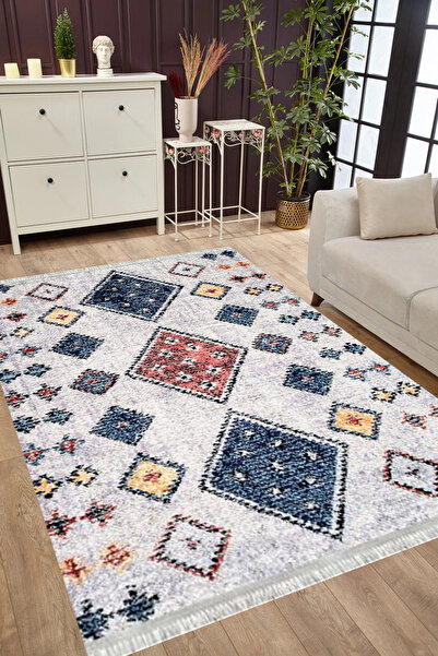 MUBO Pamuk Dokuma Taban Yıkanabilir Kaymaz Tabanlı Antibakteriyel Dijital Bas...