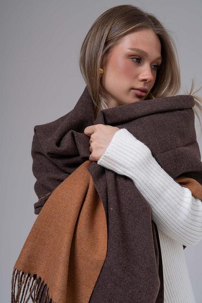 FENZA SCARF ALESSI șal de iarnă cu amestec dublu lână-acril