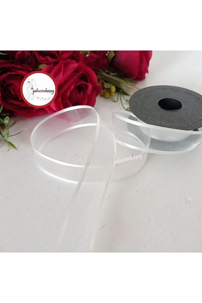 Gelincimherşey 4 Mt Satin Ribbon Organza Ribbon for Decorate (Width 2.5 cm)