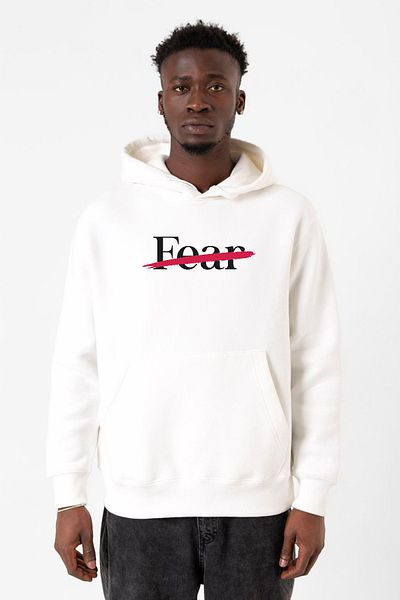 Tshirthane Ανδρικό φούτερ με κουκούλα 3ip Rolling Quartz Fearless White