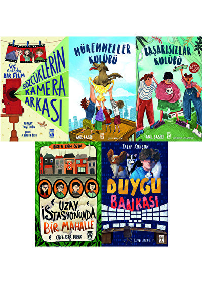 İlk Genç Timaş 4.5.6. Sınıf Okuma Seti 5 Kitap Sözcüklerin Kamera Arkası-Mükemmeller Kulübü-Başarısızlar Kulübü-Uza