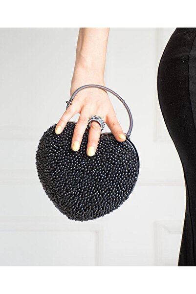 mıchael polo Kadın Kalpli Abiye Çantası