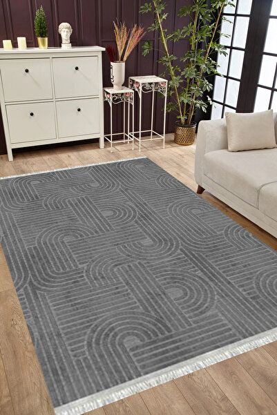 MUBO Kaymaz Tabanlı Yıkanabilir Antibakteriyel Dijital Baskı Modern  Salon Ha...