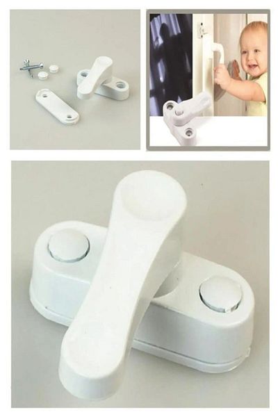 SNSTİCARET Cabinet- Window-glass- Balcony Door Safe Child Safety Lock 1 Piece