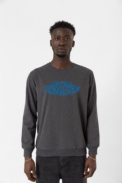 Tshirthane Φούτερ Beyblade Logo Smoked Ανδρικό φούτερ 2ip