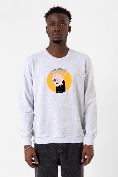 Tshirthane Ανδρικό φούτερ Meovv Meow Karmelange 2ip