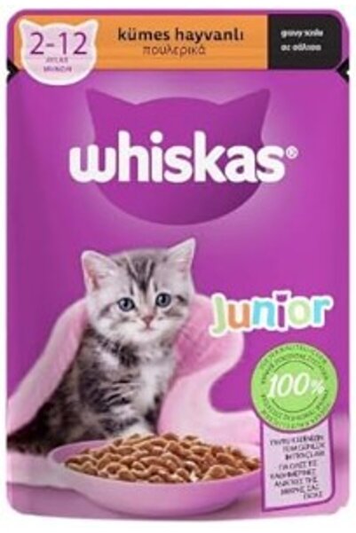 Whiskas Kümes Hayvanlı Yavru Kedi Yaş Mama 85 G