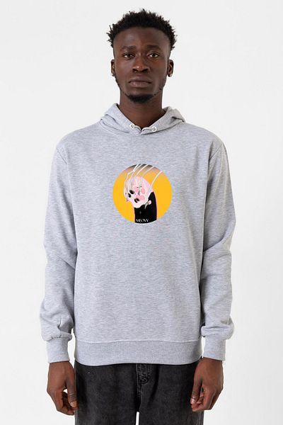Tshirthane Ανδρικό φούτερ Meovv Meow Grimelange με κουκούλα 3 κορδονιών