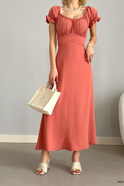 Deafox Powder Color Madonna Collar Ayrobin Dress