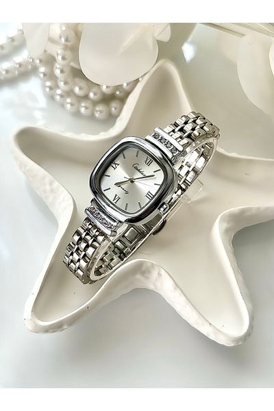 Forsining -Ceshdun-(Silver Color) Jubilee Cord Women's Wristwatch