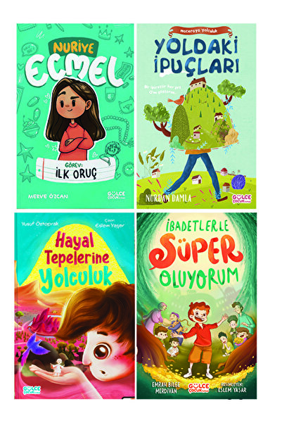 Gülce Kitap 2. 3. Sınıf Okuma Seti 4 Kitap Nuriye Ecmel-Yoldaki İpuçları-Haya...