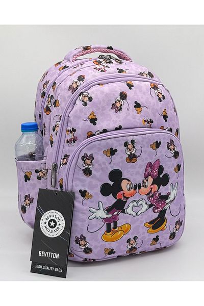 Bevitton Primary School Bag - Set of 3 Character Patterned, Girl's Lilac