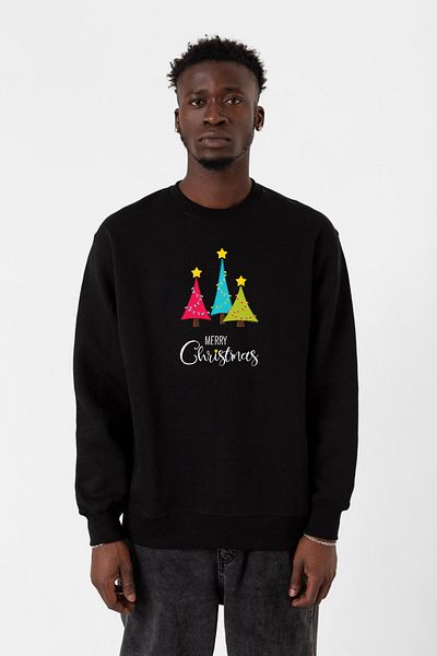 Tshirthane Καλά Χριστούγεννα Μαύρο Ανδρικό φούτερ 2ip