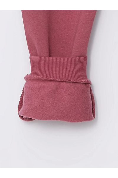 LC Waikiki LCW Kids μπεζ ελαστική μέση για κορίτσια Χοντρό παντελόνι Jogger