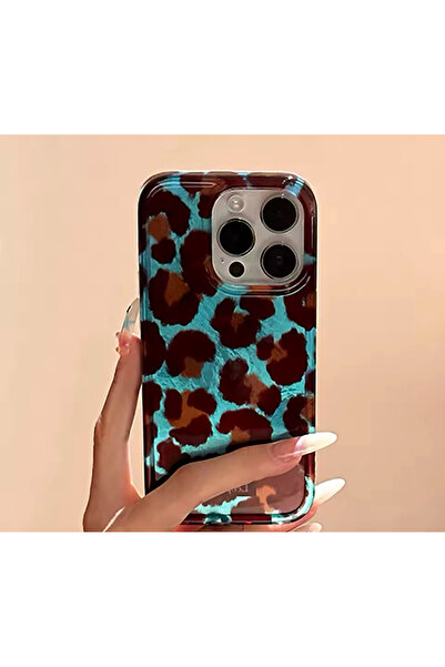 FİŞNEİLETİŞİM حافظة آيفون 16 بروماكس المتوافقة مع نمط الفهد 2