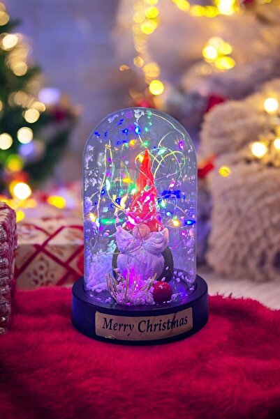 Saltos Noel Baba Çam Ağacı Kar Küresi Ve Led Işıklı Fanus Yılbaşı Seti Hediyesi Yılbaşına Özel Hediye Seti