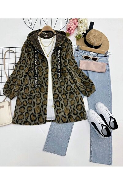 YILMAZBARMAZ Λεοπάρ Γυναικείο βελούδινο