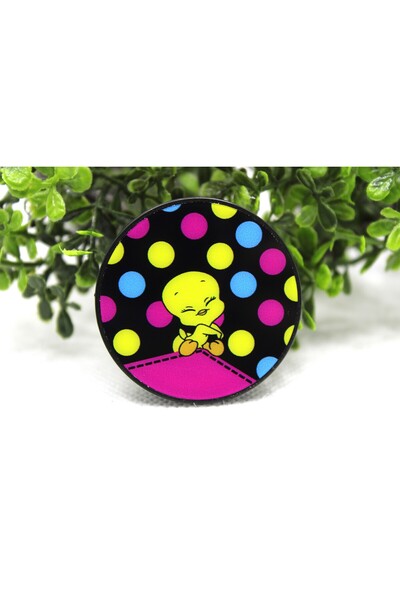 Tezcan Aksesuar Popsocket Telefon Tutacağı Desenli ve Baskılı Parmak Tutucu