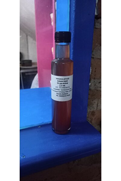 Yavuz El Yapımı Doğal Fermente Filtre Edilmemiş Şekersiz Sumak Ekşisi 250 ML ...