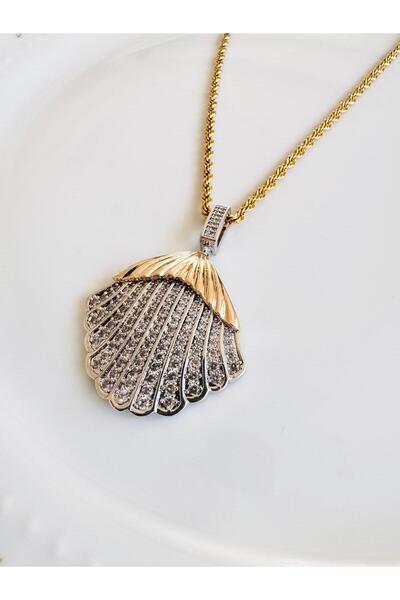 DEVİ fashion Charm  İstiridye Kombin Kolye