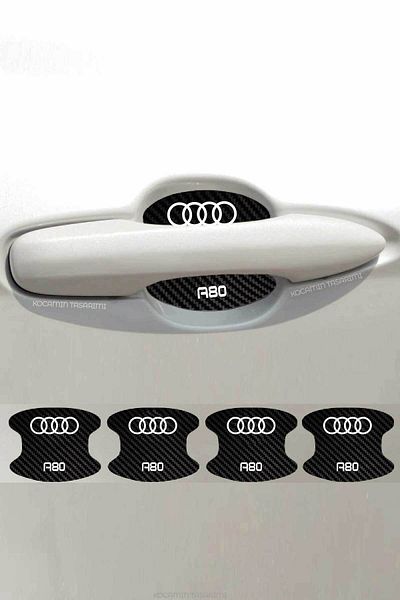Kocamın Tasarımı Audi A80 - نمط كربوني، باب مضاد للخدش، طقم حماية من الرقائق المعدنية