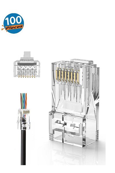 Taimi مجموعة من 100 موصل RJ45 CAT6