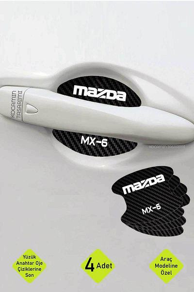 Kocamın Tasarımı طقم حماية من الخدوش بنمط الكربون داخل الباب من Mazda MX-6 - MX-6