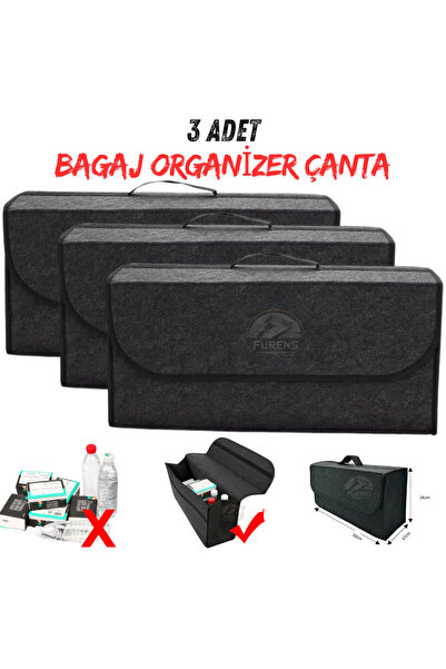 Furens Araç Bagaj Düzenleyici Çanta Organizer Araba Çantası Oto Içi Eşya Akse...