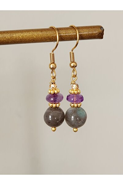 Home الحجر الطبيعي اللابرادوريت والجمشت الأقراط الصلب