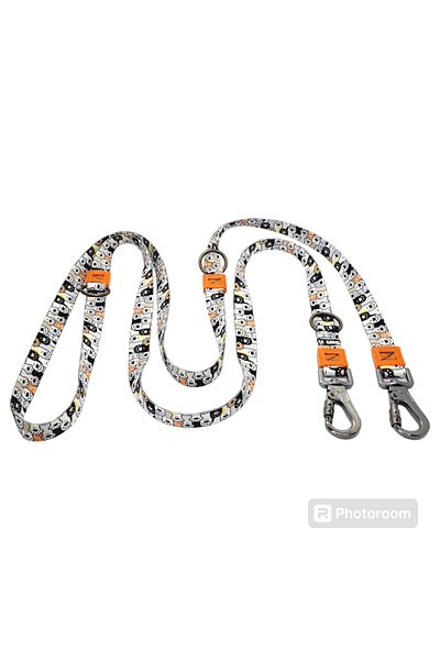 VSLT HANDMADE Dog Walking Strap with Double Carabiners. Strong Irk (with 20 Kils to 40 Kils)