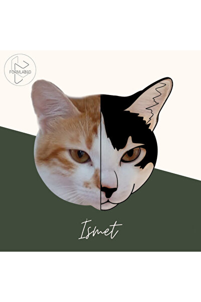 Kedi Temalı Kurabiye Ve Hamur Şekillendirici (KİŞİYE ÖZEL TASARIM)