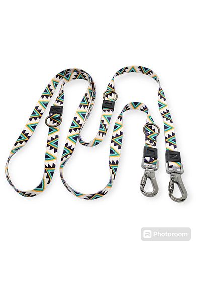 VSLT HANDMADE Dog Walking Strap with Double Carabiners. Strong Irk (with 20 Kils to 40 Kils)