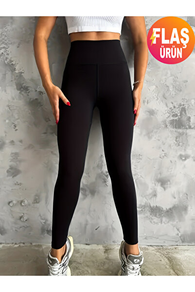 KEMSON Colanți termice elastice cu talie înaltă cu dungi fine Confortabile, confortabile și elegante, potrivite pentru toate tipurile de corp