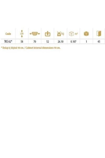 Gürçay Çağdaş Tam Açılım Tezgah Altı Kör Köşe Sepeti