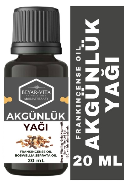 BEYARVİTA Akgünlük Yağı 20 ml – %100 Doğal Ve Saf – Katkısız – Uçucu Yağ – Cam Ambalaj - Frankincense Oil