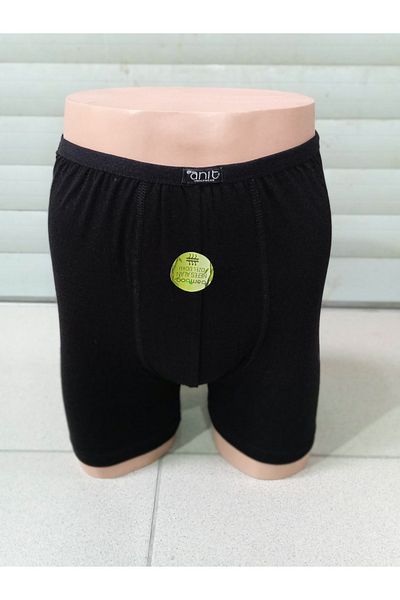 Anıt Men's Black Color Lycra Bamboo Boxers Single