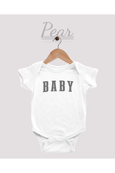 Pear Wear 1 Month, 3 Month, 6 Month, 9 Month Gender Party Baby Bodysuit - Printed Bodysuit