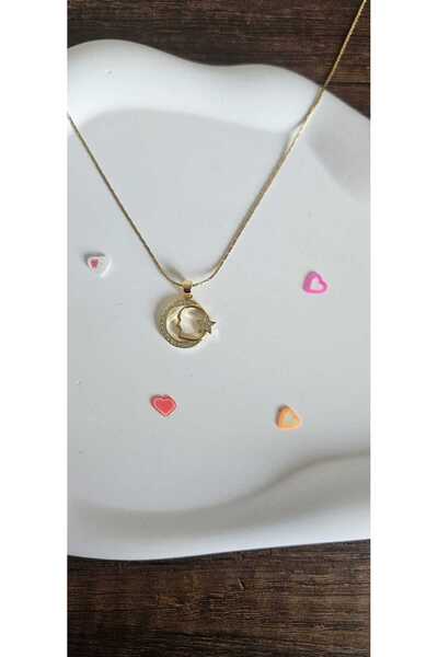 Misu Accessories Çelik Atatürk Ay Yıldız Türk Bayrağı Paslanmaz Çelik Kolye Z...