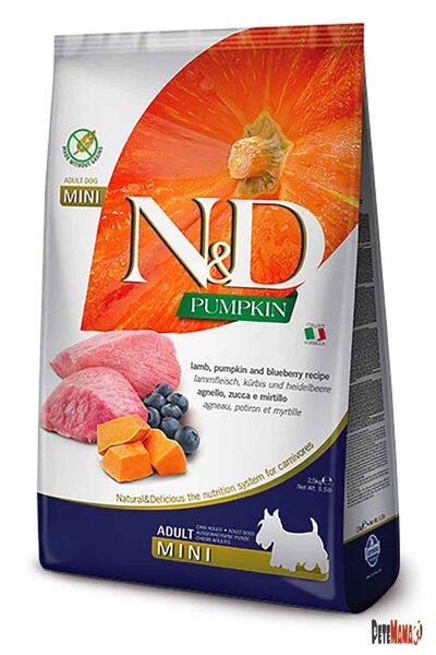 N&D ND Pumpkin Bal Kabakl, Kuzu Etli Yaban Mersinli Küçük Irklar İçin Uygun Y...