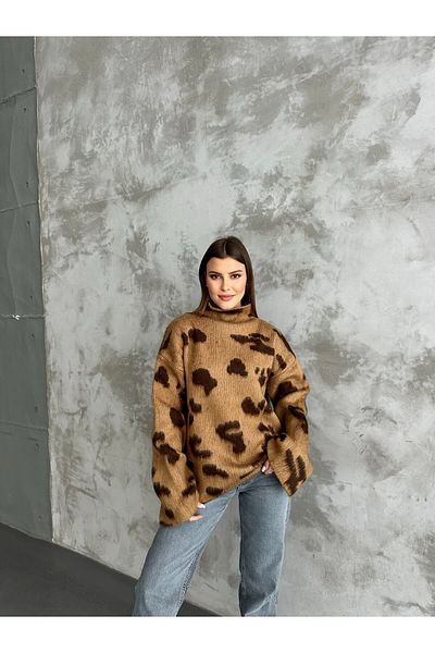 asur boutique Дамски пуловер Selanik с яка на точки Asur Boutique